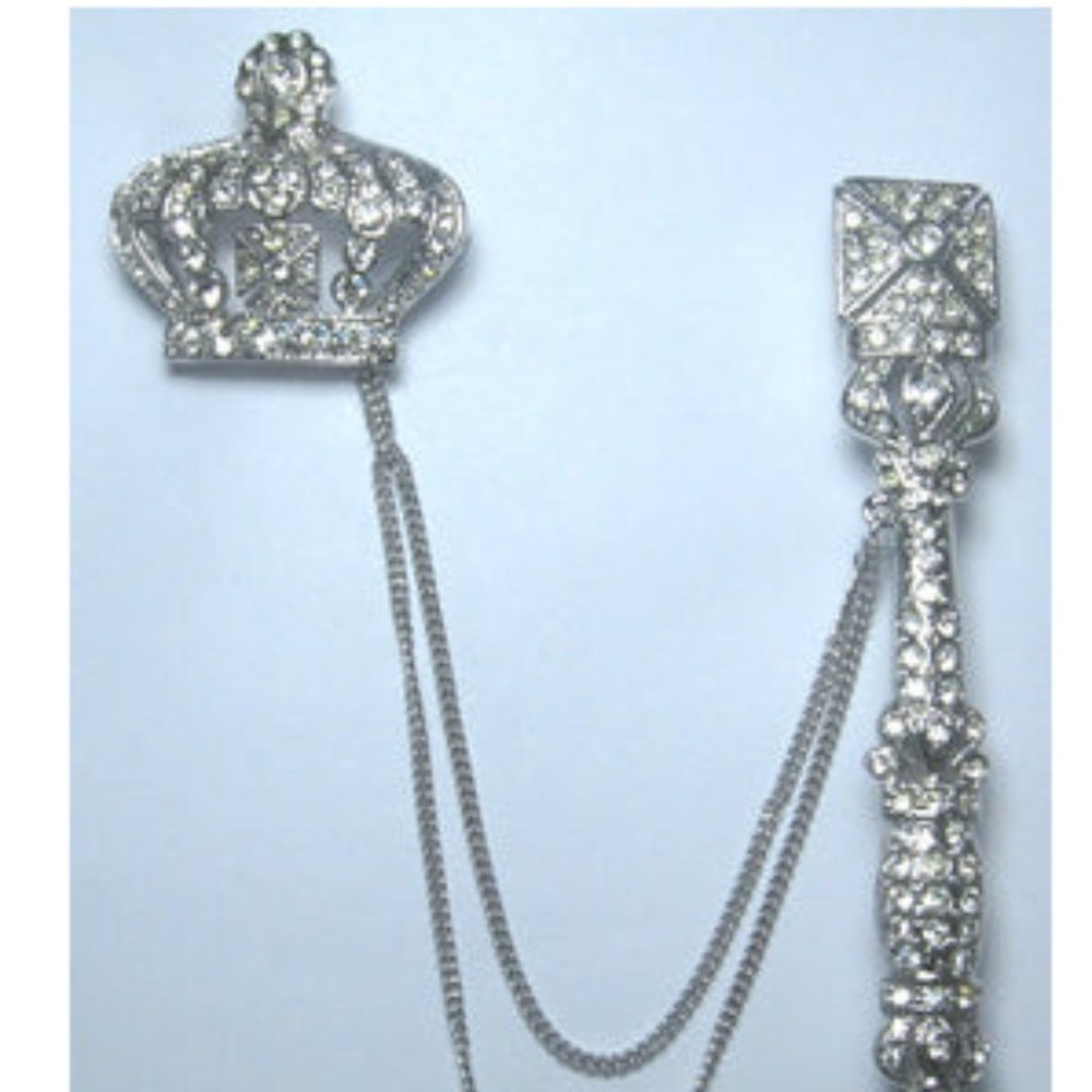 Crown and Scepter Pin